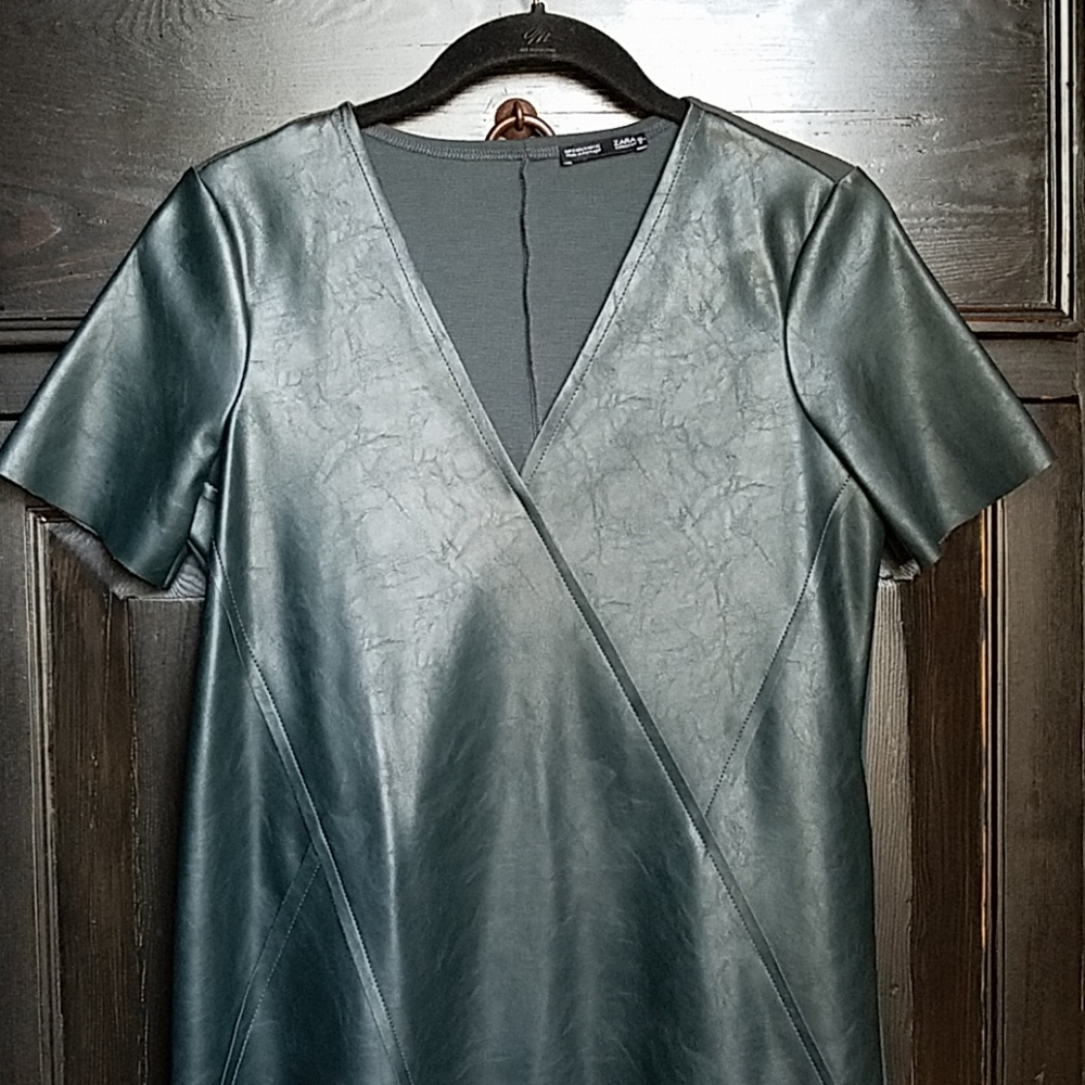 💥 Zara 💥 Vegan Leather Dress NWOT